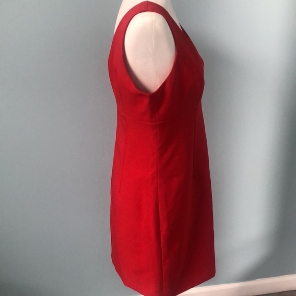 BCBG Red Cocktail Dress Size 10 - Picture 4 of 12